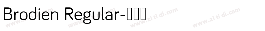 Brodien Regular字体转换